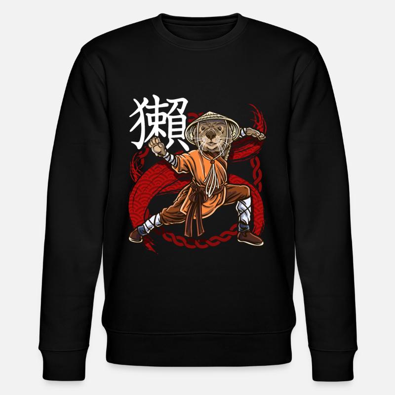 Otter Monk Dungeons - Stanley/Stella Unisex Bio-Sweatshirt CHANGER  - Schwarz