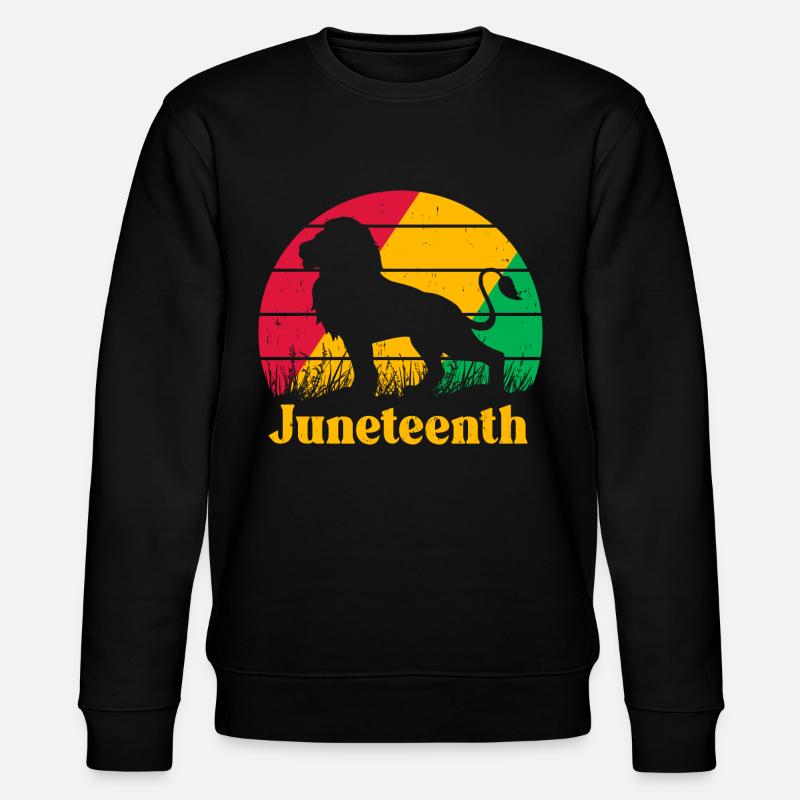 Juneteenth - Stanley/Stella CHANGER Unisex Organic Sweatshirt - black