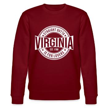 Virginia - Stanley/Stella Unisex Bio-Sweatshirt CHANGER  - Burgunderrot - Vorne - Nik (191cm) & Marisol (170cm)