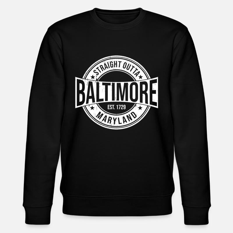 Baltimore - Stanley/Stella CHANGER Unisex Organic Sweatshirt - black