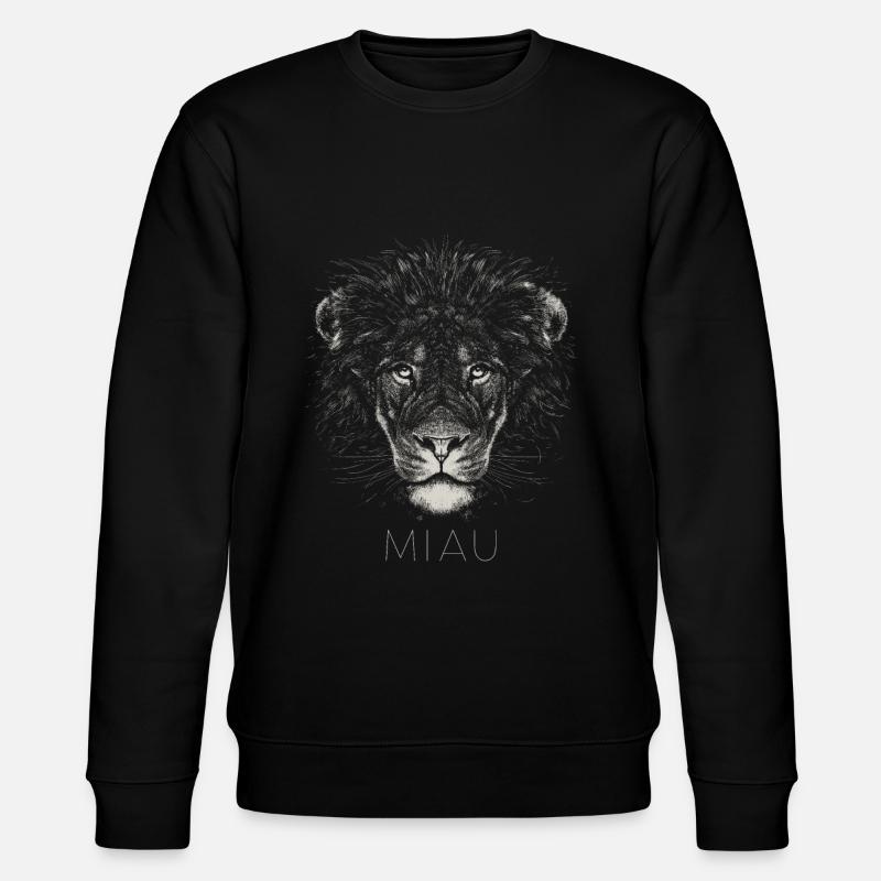 Lion miaou - Sweat bio CHANGER Stanley/Stella Unisexe - noir
