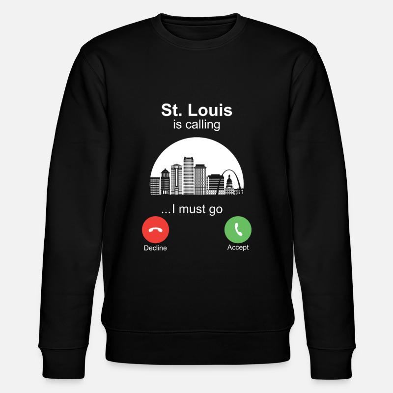 St. Louis is Calling - Stanley/Stella CHANGER Unisex Organic Sweatshirt - black