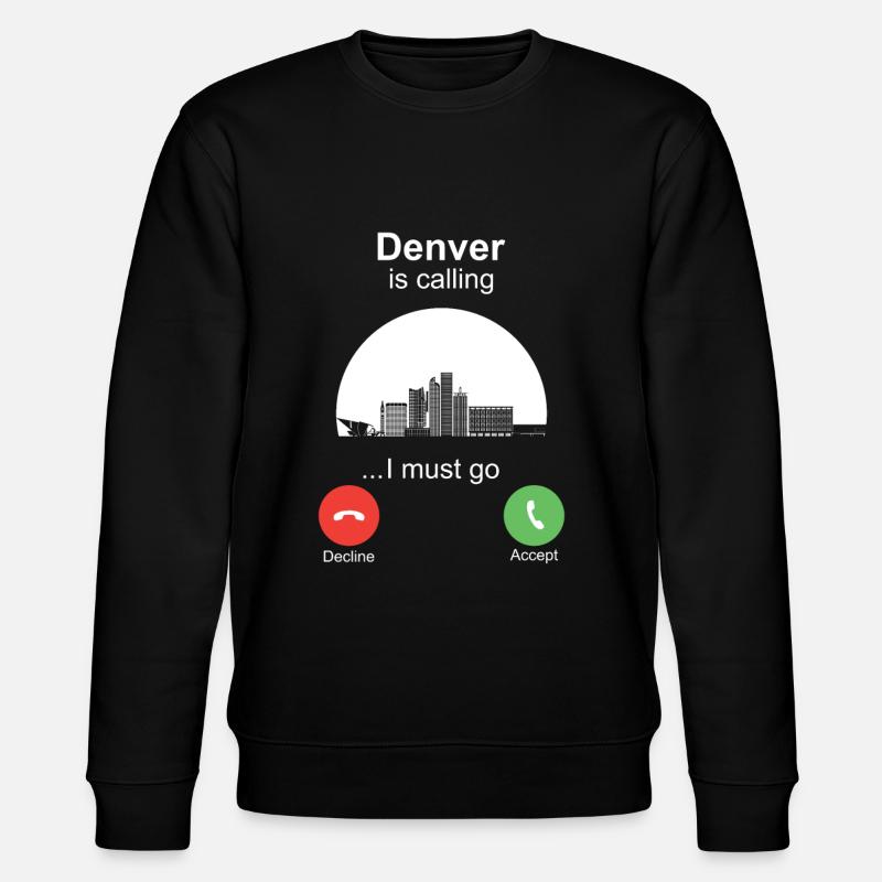 Denver is Calling - Stanley/Stella Unisex Bio-Sweatshirt CHANGER  - Schwarz