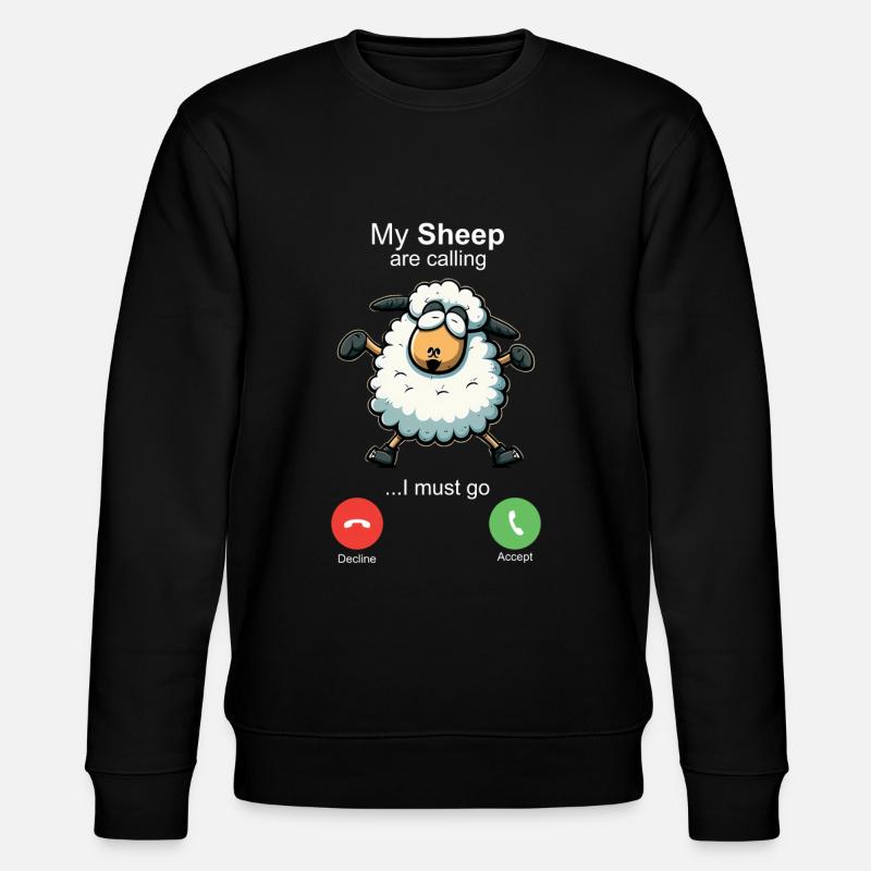 Mes brebis m’appellent - Sweat bio CHANGER Stanley/Stella Unisexe - noir