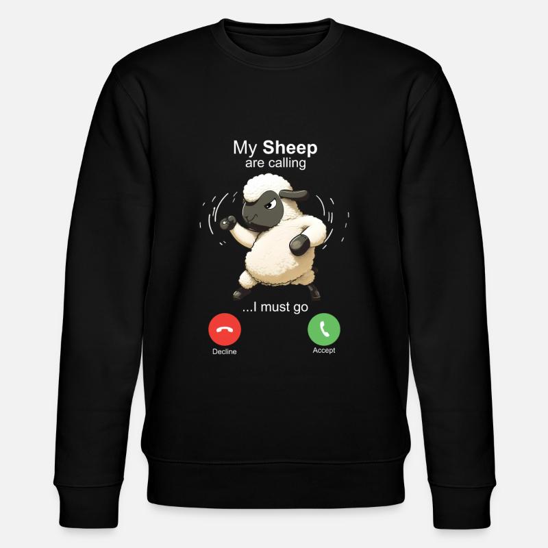 My Sheep are Calling - Stanley/Stella CHANGER Unisex Organic Sweatshirt - black