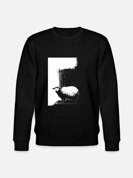 Sheep stencil Art.-nr - Stanley/Stella CHANGER Unisex Organic Sweatshirt - black