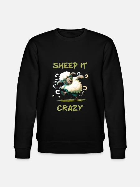Sheep it Crazy - Stanley/Stella CHANGER Unisex Organic Sweatshirt - black