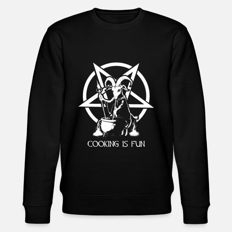 Cooking is Fun Goth - Stanley/Stella CHANGER Unisex Organic Sweatshirt - black