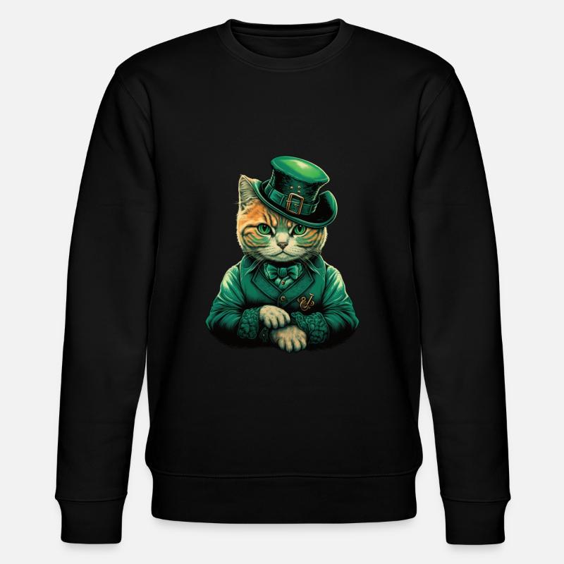 Chat St. Patty - Sweat bio CHANGER Stanley/Stella Unisexe - noir