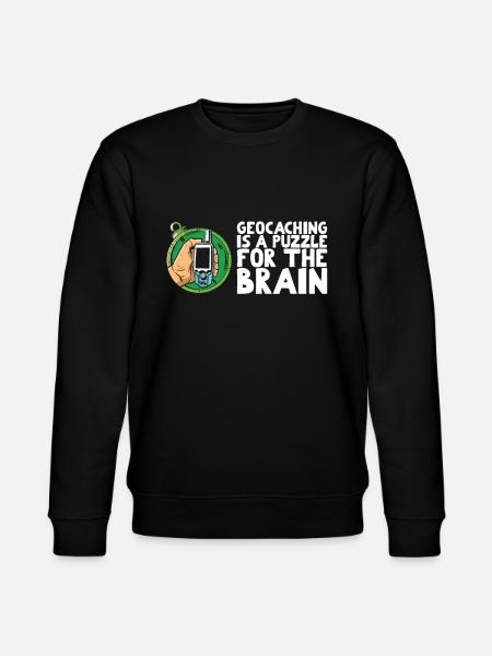 Geocaching er et puslespil for hjernen - Stanley/Stella økologisk unisex-sweatshirt CHANGER - sort