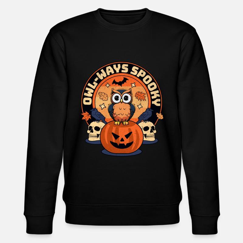 Owl-ways Spooky - Fans De Nocturne - Sweat bio CHANGER Stanley/Stella Unisexe - noir