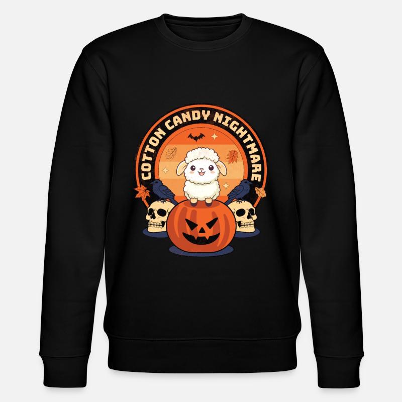 Cotton Candy Nightmare - Frayeurs d’Halloween sucrées - Sweat bio CHANGER Stanley/Stella Unisexe - noir