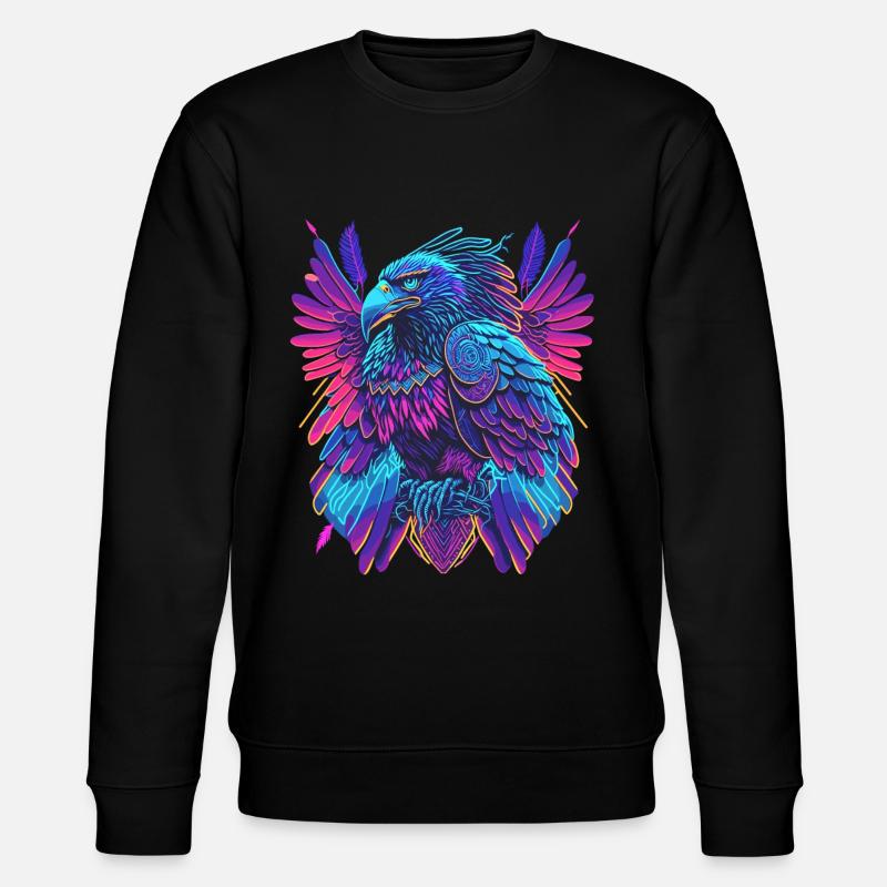 Néon Adler Synthwave Adler - Sweat bio CHANGER Stanley/Stella Unisexe - noir