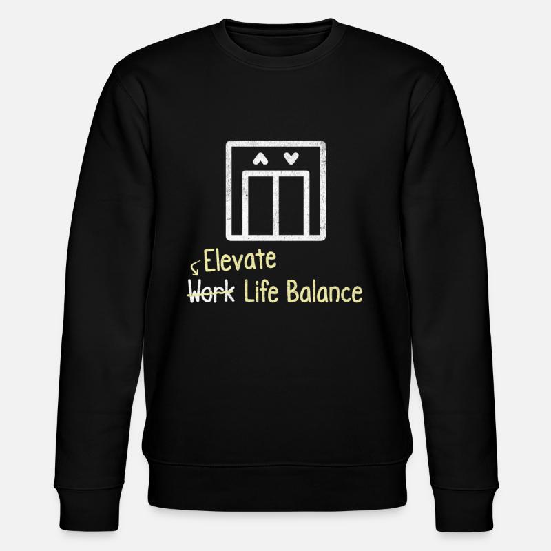 Increase work-life balance – - Stanley/Stella CHANGER Unisex Organic Sweatshirt - black