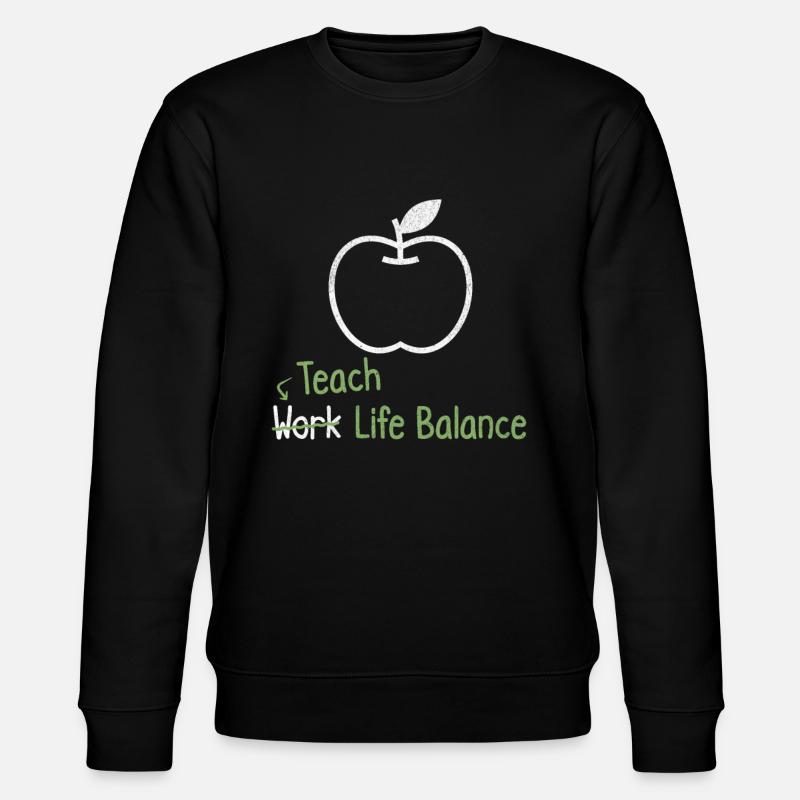 Lehren Sie Work-life-balance – Lehrer - Stanley/Stella Unisex Bio-Sweatshirt CHANGER - Schwarz