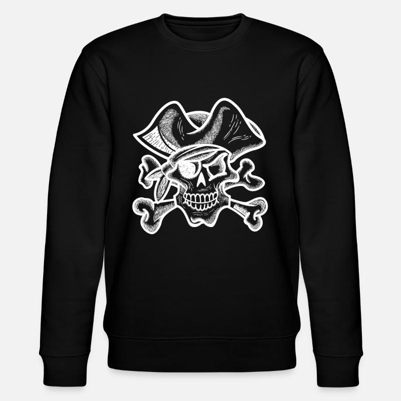 Pirate cache-œil - Sweat bio CHANGER Stanley/Stella Unisexe - noir