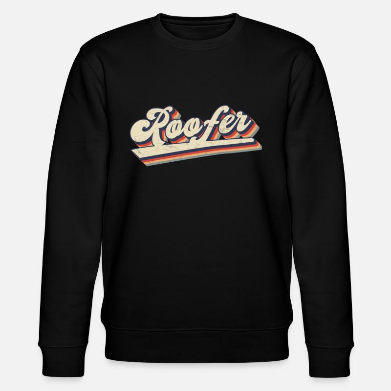 Dachdecker-Spruch - Dachdecker & Dachdecker - Stanley/Stella Unisex Bio-Sweatshirt CHANGER  - Schwarz