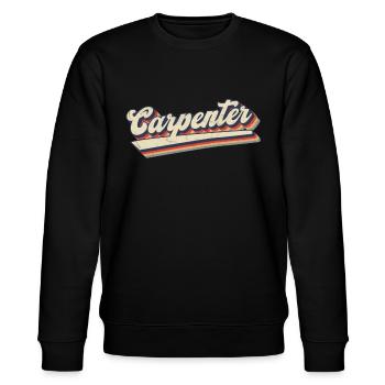 Holzarbeiter & Schreiner - Stanley/Stella Unisex Bio-Sweatshirt CHANGER  - Schwarz - Vorne - Nik (191cm) & Marisol (170cm)