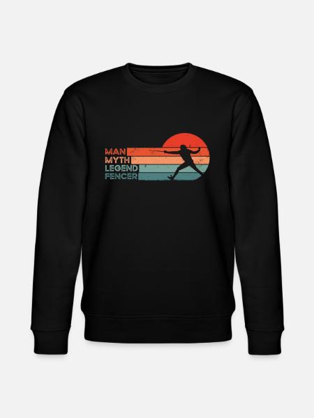 Retro Fencing - Stanley/Stella CHANGER Unisex Organic Sweatshirt - black