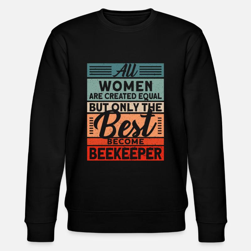 Lustiges Imker & Bienen - Stanley/Stella Unisex Bio-Sweatshirt CHANGER  - Schwarz
