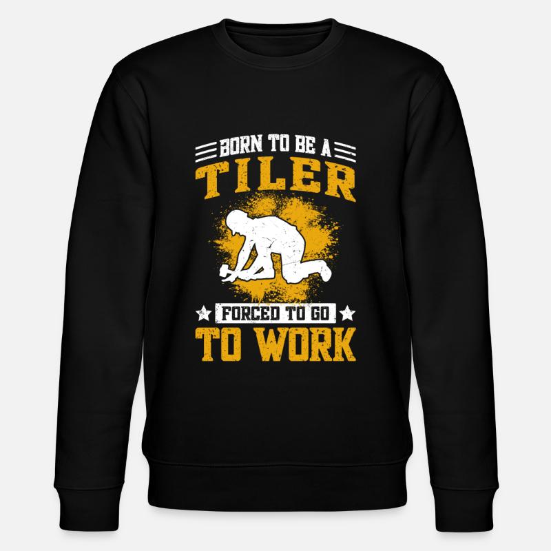 Funny tiling & tiling - Stanley/Stella CHANGER Unisex Organic Sweatshirt - black