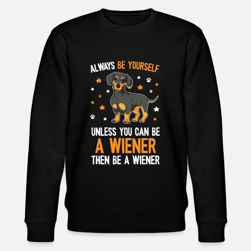 Cute Dachshund Mom - Stanley/Stella CHANGER Unisex Organic Sweatshirt - black