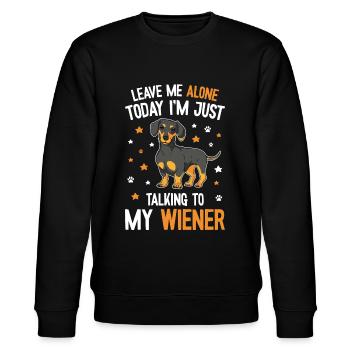 Cute Dachshund Mom - Stanley/Stella CHANGER Unisex Organic Sweatshirt - black - Front - Nik (191cm) & Marisol (170cm)