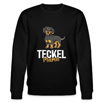 Cute Dachshund Mom - Stanley/Stella CHANGER Unisex Organic Sweatshirt - black - Front - Nik (191cm) & Marisol (170cm)