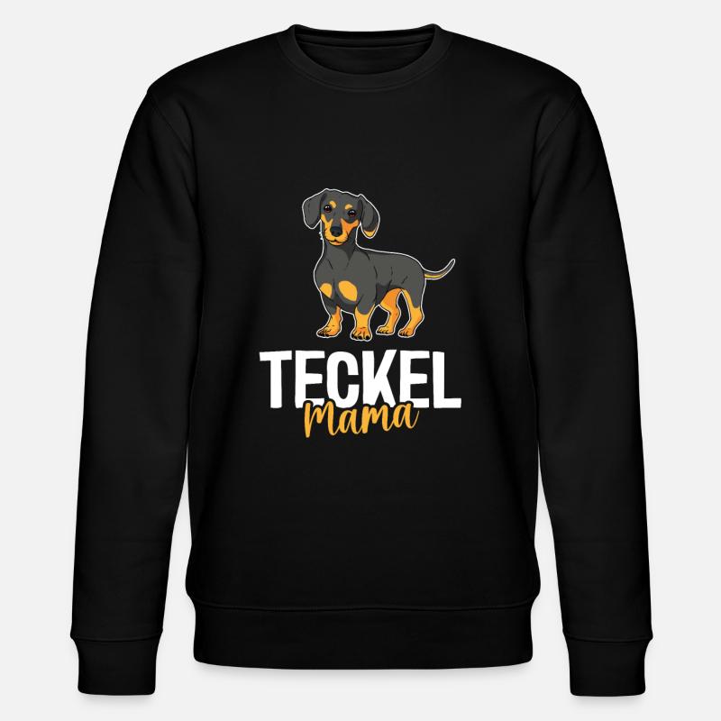Cute Dachshund Mom - Stanley/Stella CHANGER Unisex Organic Sweatshirt - black