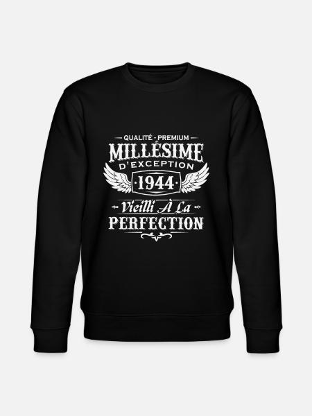 Millésime 1944 - Sweat bio CHANGER Stanley/Stella Unisexe - noir