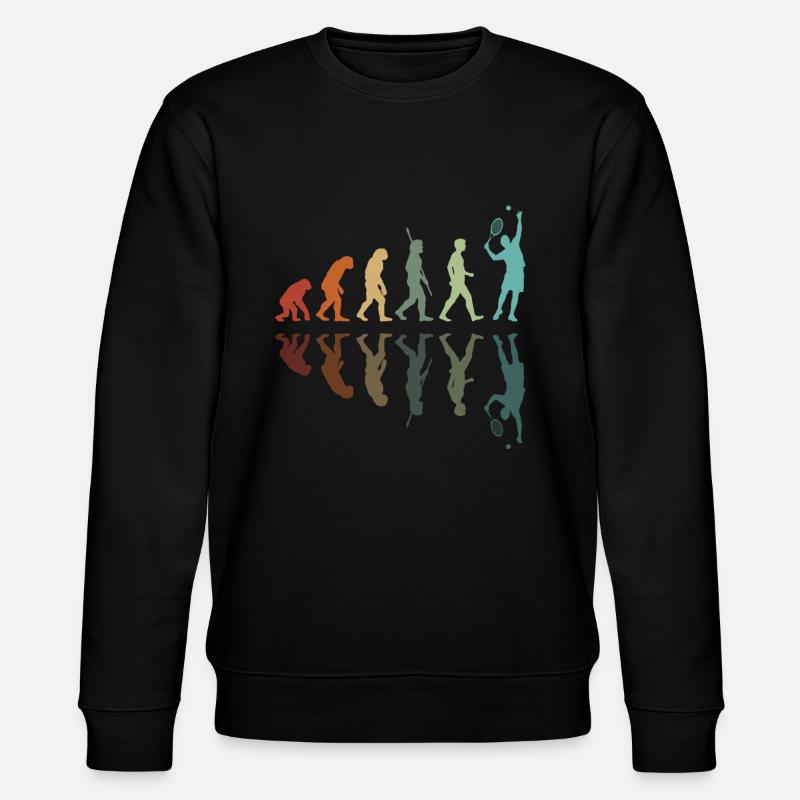 Evolution für Tennisspieler - Stanley/Stella Unisex Bio-Sweatshirt CHANGER  - Schwarz