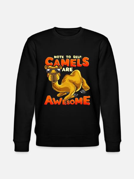 Camel Camels Rolig ordstäv Egypten Gift - Ekologisk sweatshirt CHANGER unisex från Stanley/Stella - svart