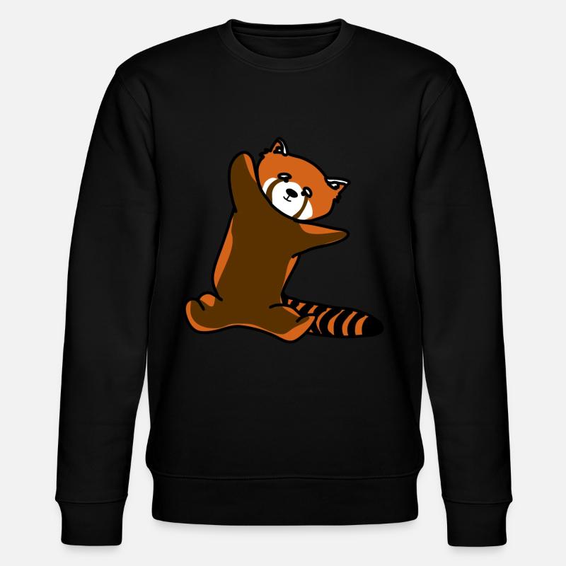 Red panda - Stanley/Stella CHANGER Unisex Organic Sweatshirt - black