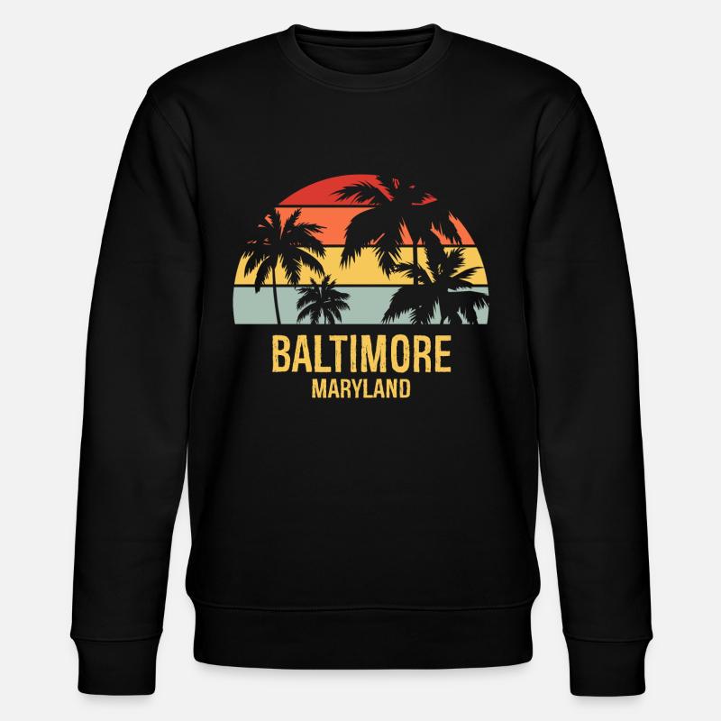 Baltimore - Stanley/Stella CHANGER Unisex Organic Sweatshirt - black