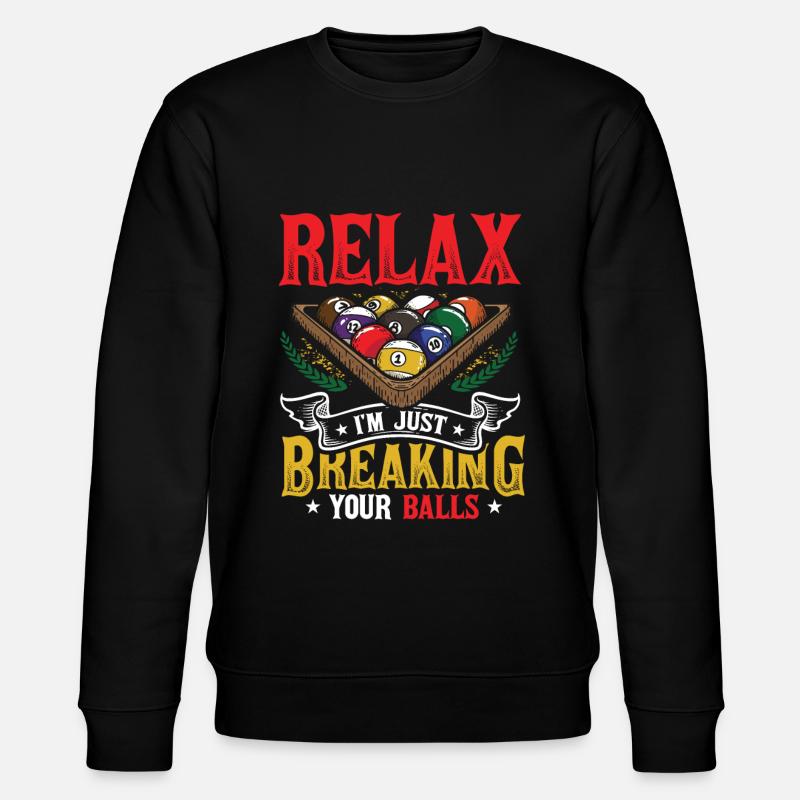 Billards Pool Players - Stanley/Stella Unisex Bio-Sweatshirt CHANGER  - Schwarz