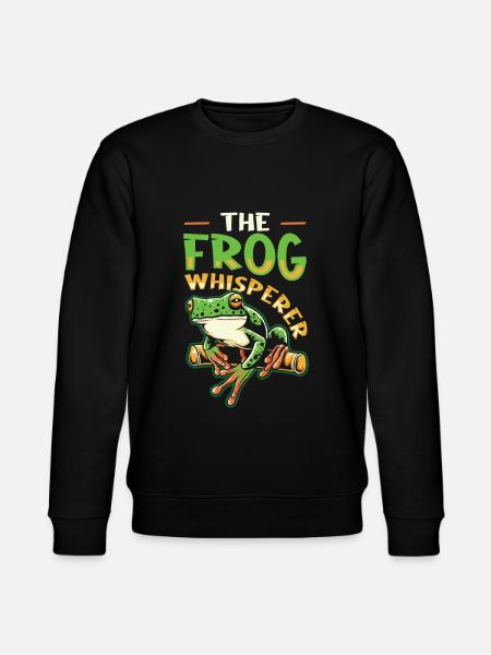 The Frog Whisperer - Stanley/Stella CHANGER Unisex Organic Sweatshirt - black
