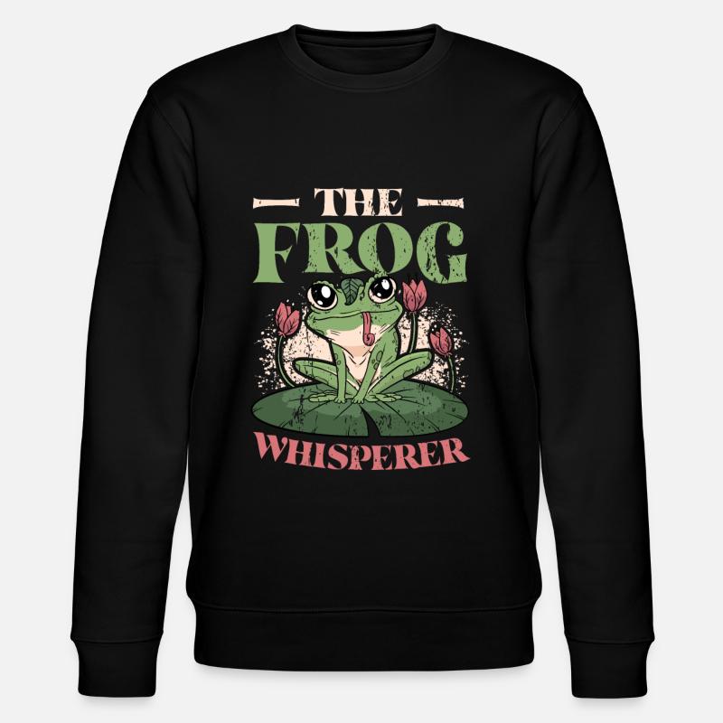 Le Chuchoteur de grenouille - Sweat bio CHANGER Stanley/Stella Unisexe - noir