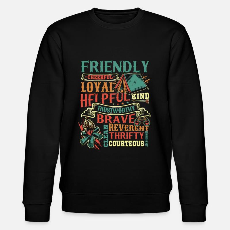 Traits de caractère scout Scoutisme - Sweat bio CHANGER Stanley/Stella Unisexe - noir
