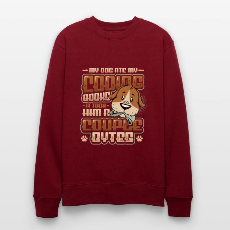 Hund Bytes Code Computer Witz Programmierung Stanley/Stella Unisex Bio-Sweatshirt CHANGER 