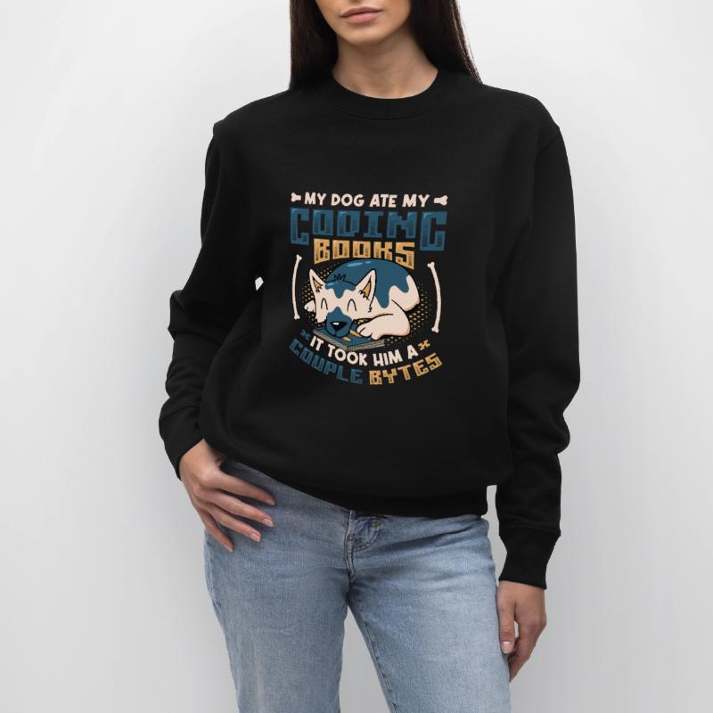 Hund Bytes Code Computer Scherz Programmierung Stanley/Stella Unisex Bio-Sweatshirt CHANGER 