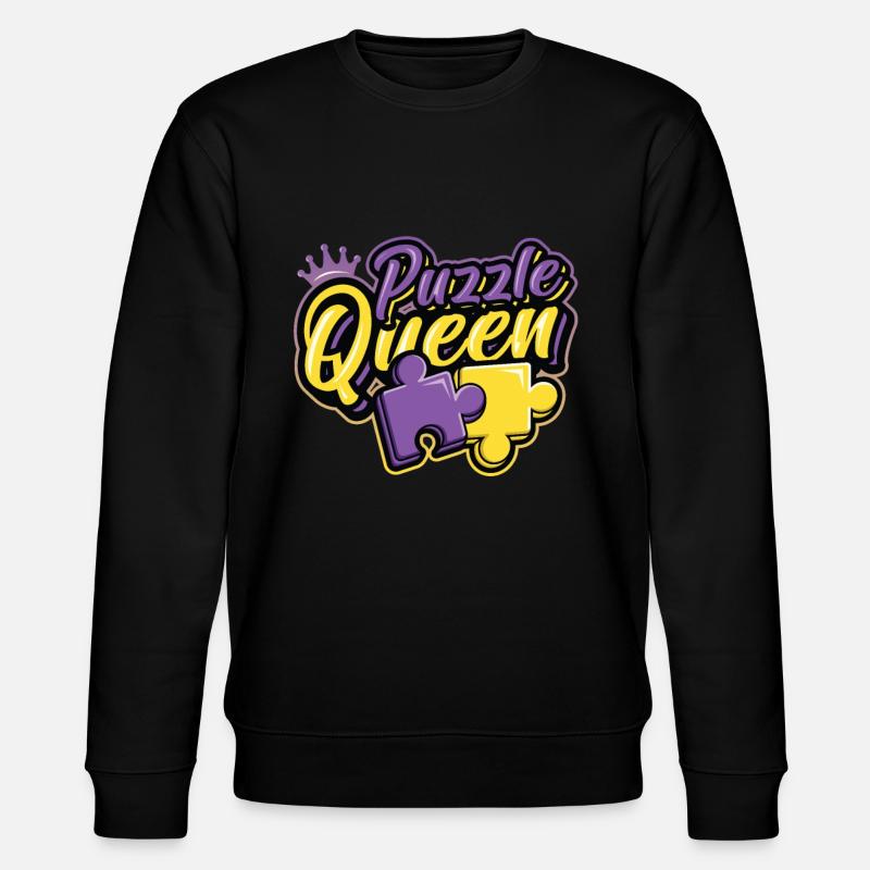 Puzzle Queen Puzzlespiel - Stanley/Stella Unisex Bio-Sweatshirt CHANGER  - Schwarz