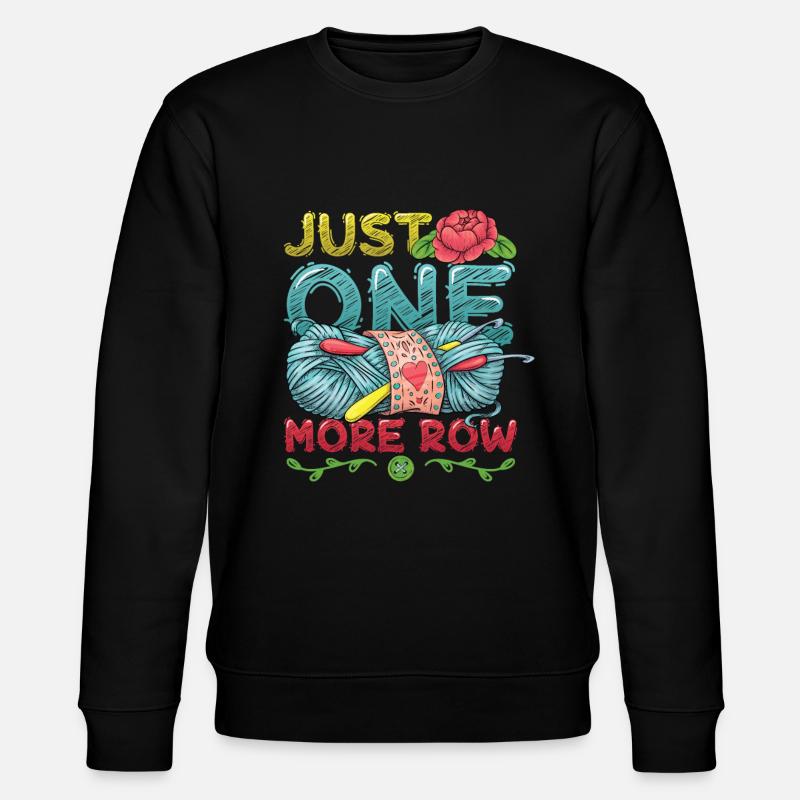 Plus qu’un rang pour crocheter - Sweat bio CHANGER Stanley/Stella Unisexe - noir