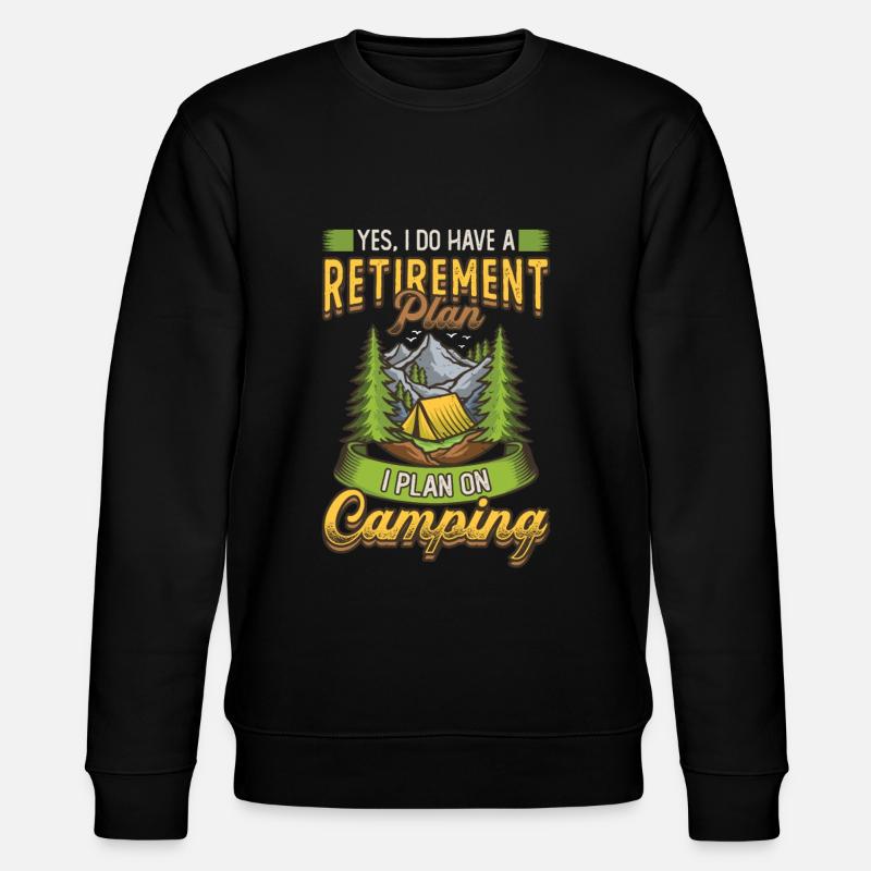 Ruhestandsplan Camping, Ruhestandscamper. - Stanley/Stella Unisex Bio-Sweatshirt CHANGER - Schwarz