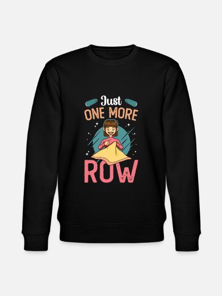 Only a row of crochet - Stanley/Stella CHANGER Unisex Organic Sweatshirt - black