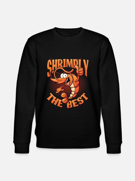 Shrimply De beste visgerechten Garnalen - Stanley/Stella Uniseks bio-sweatshirt CHANGER  - zwart