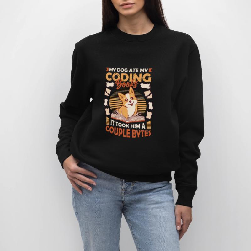 Hund Bytes Code Computer Witz Programmierung Stanley/Stella Unisex Bio-Sweatshirt CHANGER 