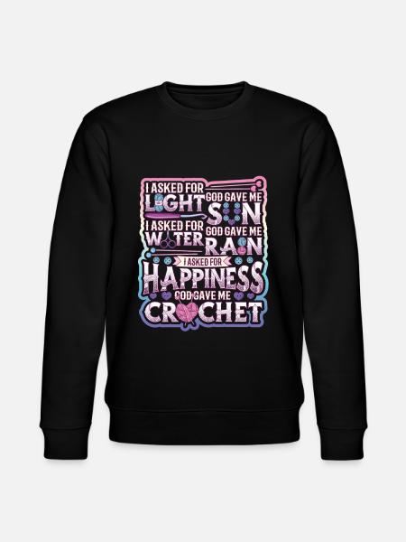 Crochet Lucky Yarns - Stanley/Stella CHANGER Unisex Organic Sweatshirt - black