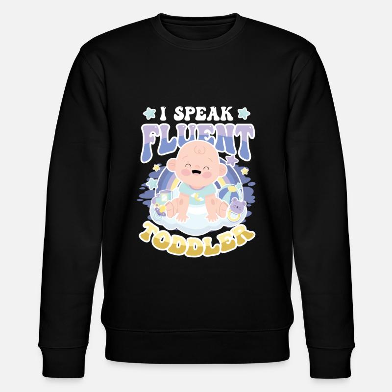 Je parle couramment Toddler - Sweat bio CHANGER Stanley/Stella Unisexe - noir