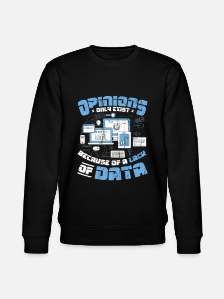 Meinungen Datenmangel - Datenwissenschaftler Daten - Stanley/Stella Unisex Bio-Sweatshirt CHANGER - Schwarz