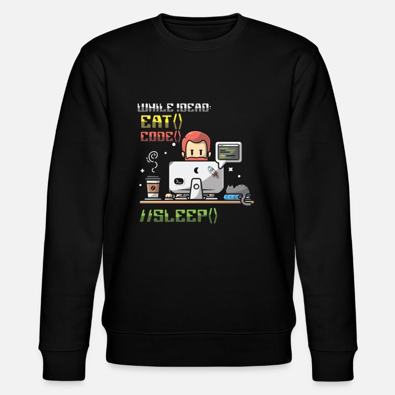 Programmer,Computer Programmer,Joke - Stanley/Stella CHANGER Unisex Organic Sweatshirt - black